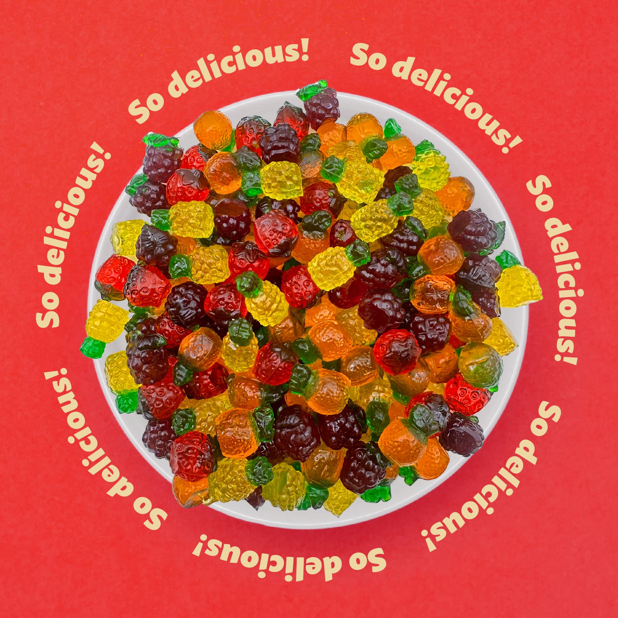 Amazon.com : Fruit-Shaped 3D Gummy Candy | 1-Pound Pack | Assorted